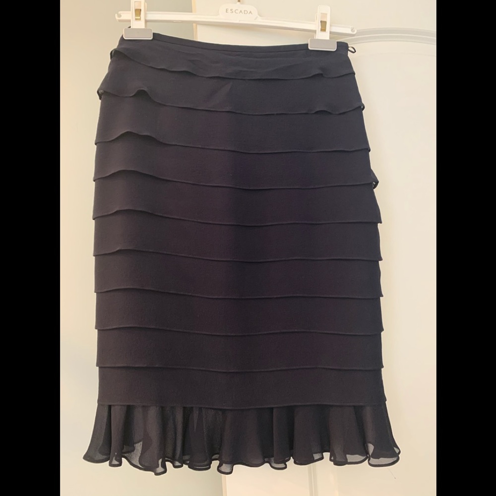 Escada silk layer skirt